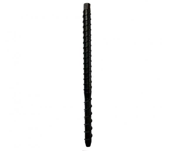 Cord threaded rod with concrete screw